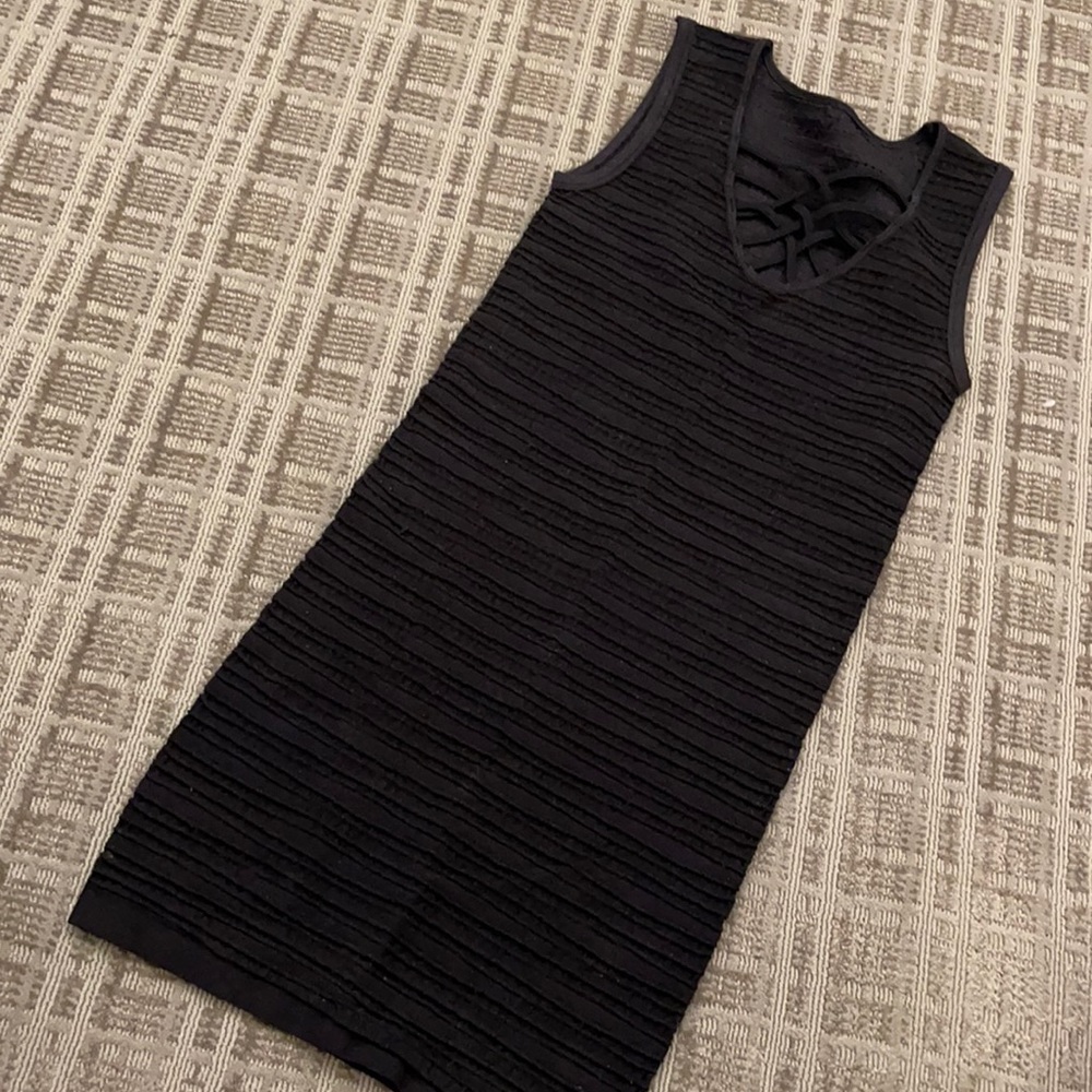 GREAT BLACK STRETCHY MINI DRESS JUNIOR O/S  (A)